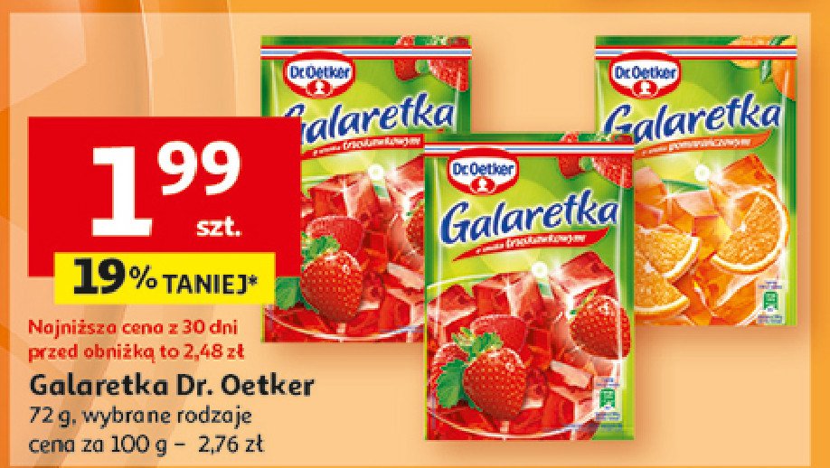 Galaretka pomarańczowa Dr. oetker promocja