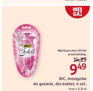 Maszynka do golenia pink Bic miss soleil promocja