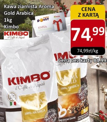 Kawa ziarnista Aroma Gold Arabica Kimbo promocja w Market Point