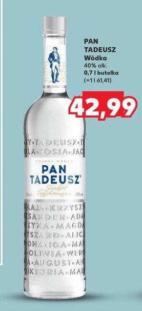 Wódka PAN TADEUSZ promocja w Kaufland