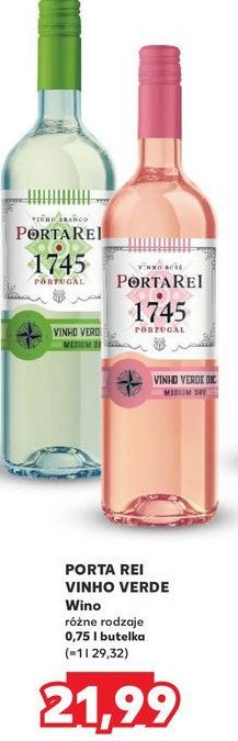 Wino PORTAREI 1745 MEDIUM DRY promocja w Kaufland