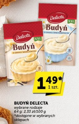 Budyń Delecta o smaku waniliowym promocja w Groszek