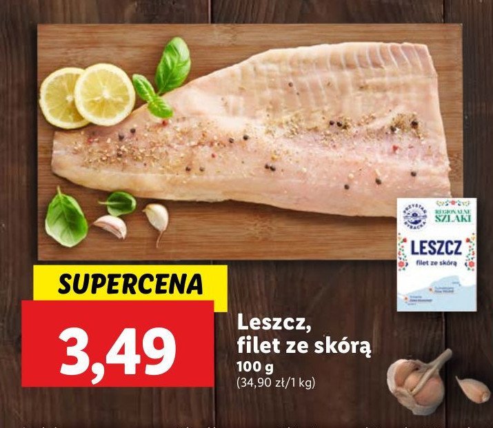 Leszcz filet ze skórą promocja