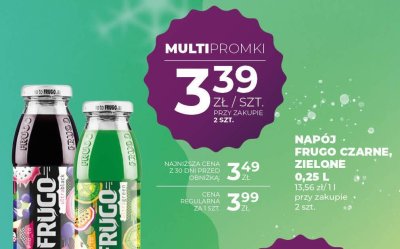 Napój Frugo czarne, zielone 0,25 L promocja w Duży Ben
