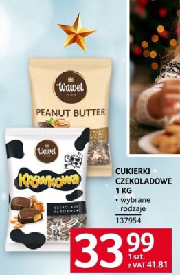 Cukierki czekoladowe Wawel Krówkowa 1 kg promocja w Selgros