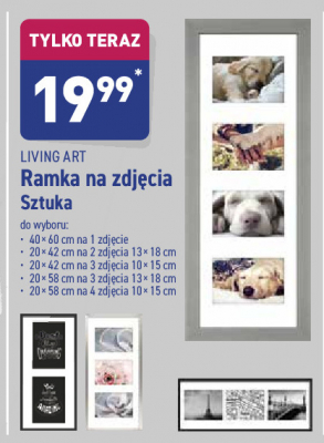 Ramka na 4 zdj臋cia 20 x 58 cm 10 x 15 cm Living art promocja