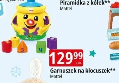 Garnuszek na klocuszek Mattel promocja w Leclerc