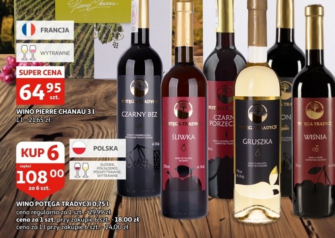 Wino Potęga tradycji gruszka promocja w bi1