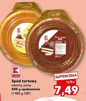 Spód tortowy jasny  promocja w Kaufland