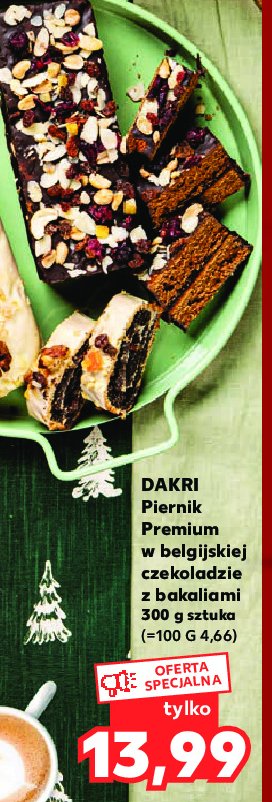 Piernik premium w belgijskiej czekoladzie z bakaliami DARKI promocja