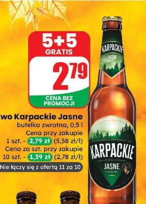 Piwo promocja w Dino