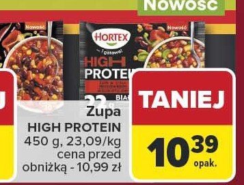 Zupa HIGH PROTEIN HORTEX promocja w Carrefour