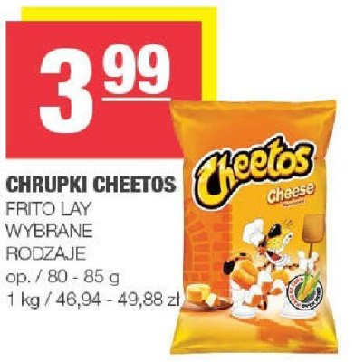 Chrupki cheetos frito lay wybrane rodzaje promocja w SPAR