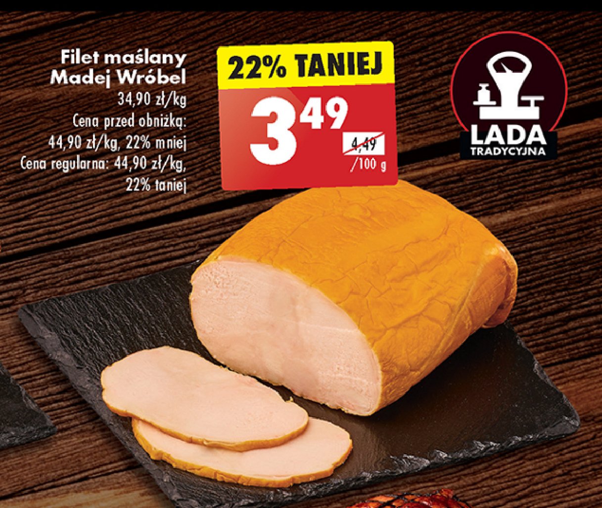 Filet maślany Madej & wróbel promocja