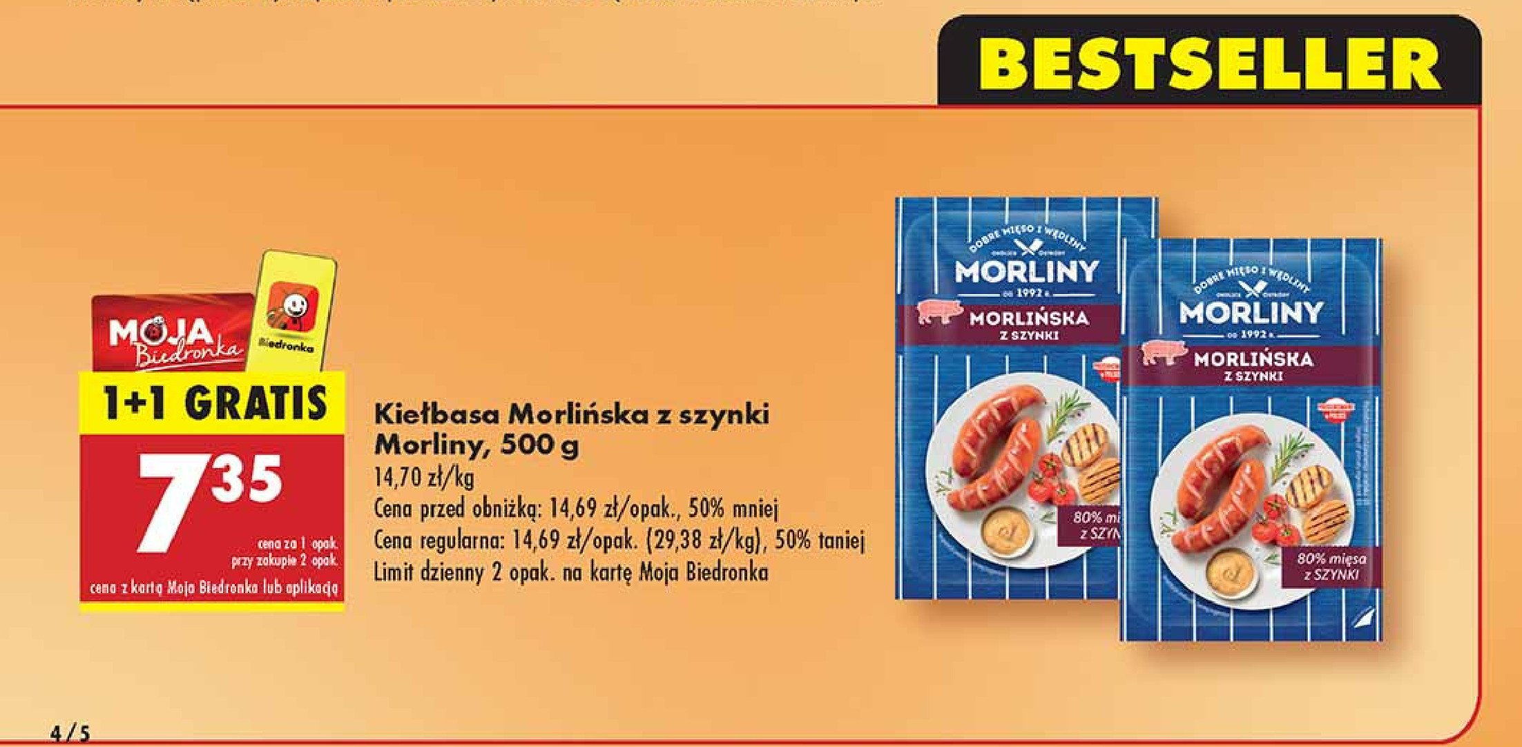 Kie艂basa morli艅ska z szynki Morliny promocja