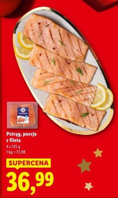 Pstrąg, porcje z fileta promocja w Lidl