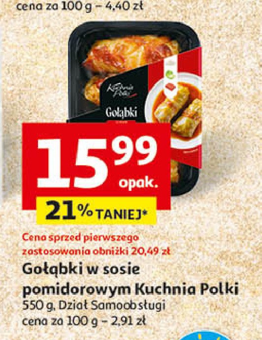 Gołąbki z sosem pomidorowym Kuchnia polki promocja