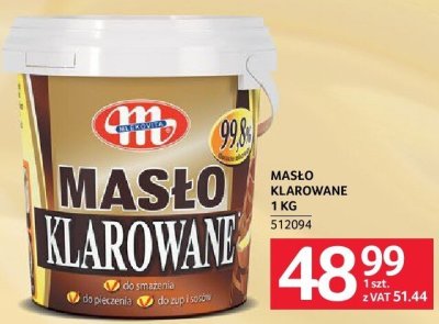 Mas艂o klarowane Mlekovita 1kg promocja w Selgros