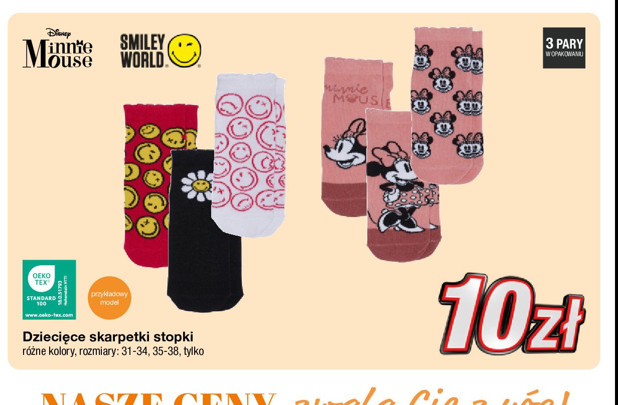 Skarpetki minnie promocja