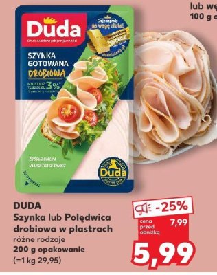 Szynka lub Polędwica drobiowa w plastrach różne rodzaje promocja w Kaufland