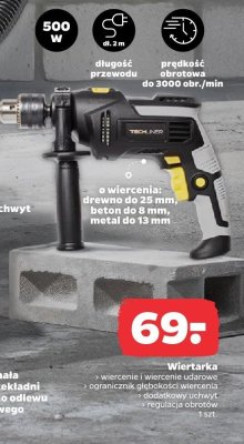 Wiertarka udarowa 500 W TECHLINER promocja w Netto