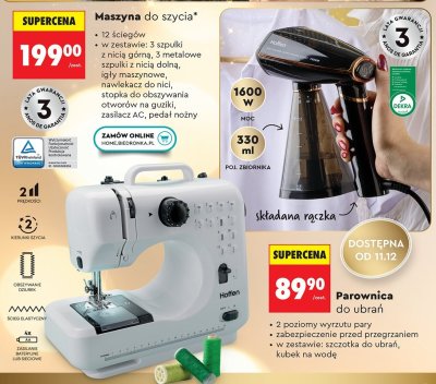 Maszyna do szycia Hoffen promocja w Biedronka