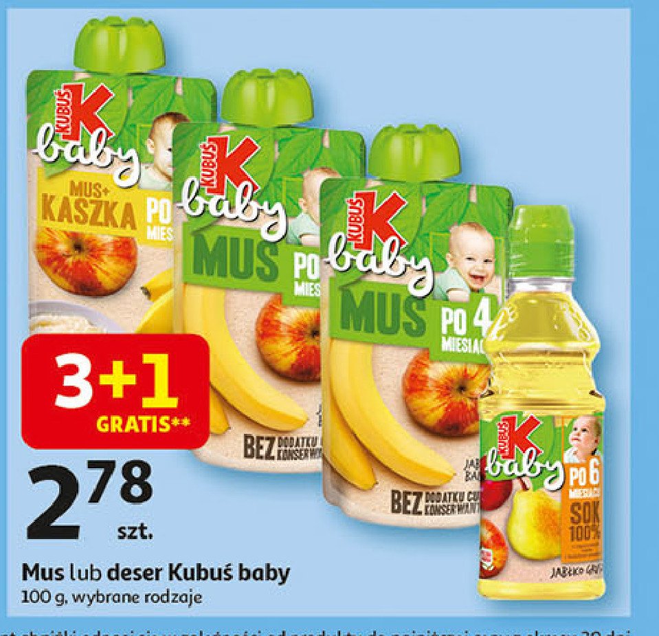 Mus+kaszka jab艂ko - banan Kubu艣 baby promocja