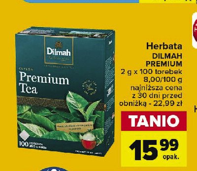 Herbata Dilmah premium tea promocja w Carrefour Market