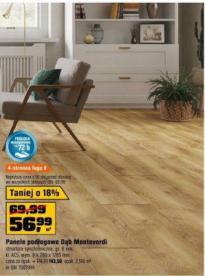 Panele podłogowe Dąb Monteverdi promocja w OBI