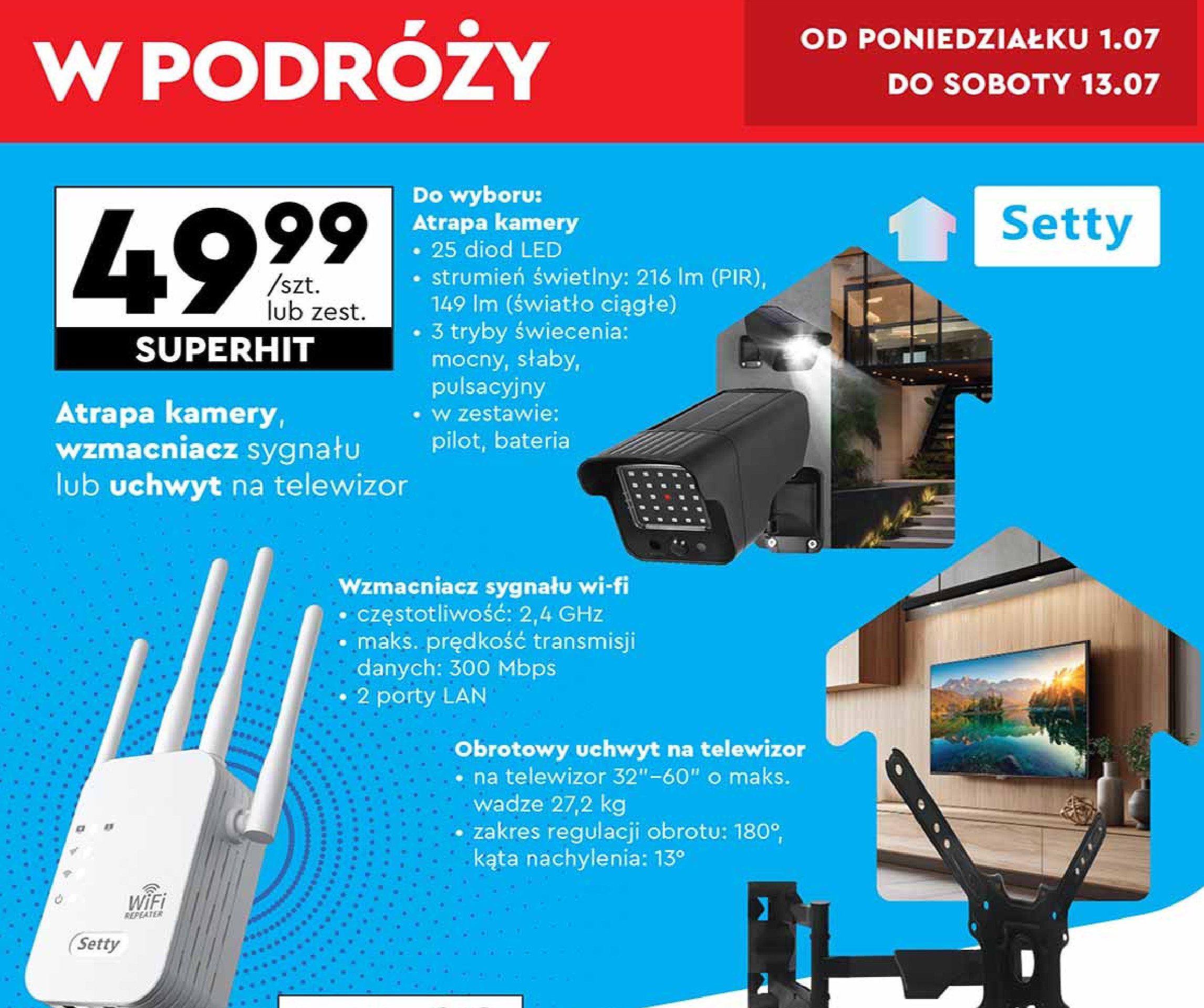 Atrapa kamery Setty promocja