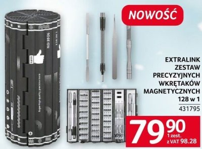 Zestaw precyzyjnych wkrętaków magnetycznych Extralink 28 w 1 promocja w Selgros