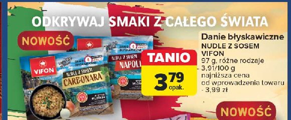 Nudle z sosem carbonara Vifon promocja