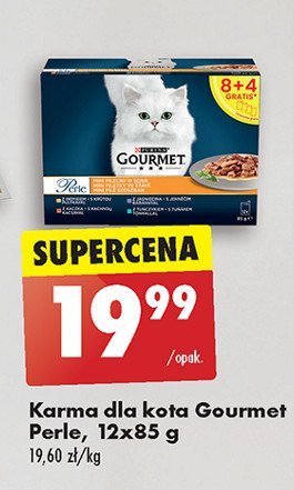 Karma dla kota fileciki w sosie z indykiem + tuńczykiem + kaczką + jagnięciną Purina gourmet perle promocja