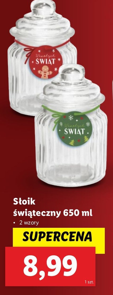 Słoik świąteczny 650 ml promocja