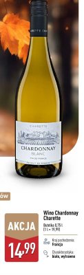 Wino Chardonnay Charette promocja w Aldi