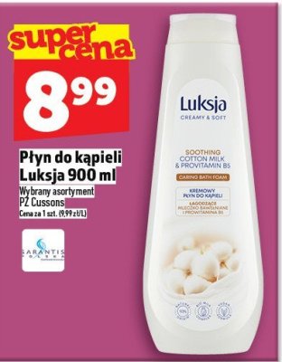 Płyn do kąpieli Luksja 900 ml promocja w TOPAZ