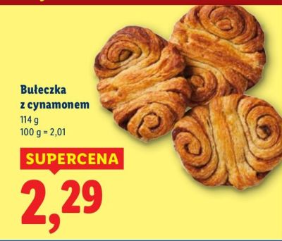 Bułeczka z cynamonem promocja w Lidl