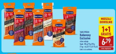 Kabanosy Exclusive różne rodzaje promocja w Aldi