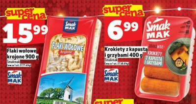 Flaki wołowe krojone Smakmak 900 g promocja w TOPAZ
