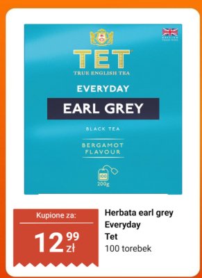 Herbata earl grey Everyday Tet promocja w Dino