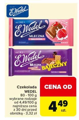 Czekolada Wedel promocja