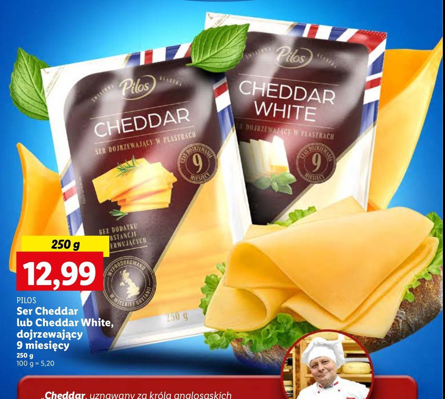 Ser cheddar Pilos promocja