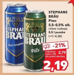 Piwo Stephans brau hefeweizen promocja w Kaufland