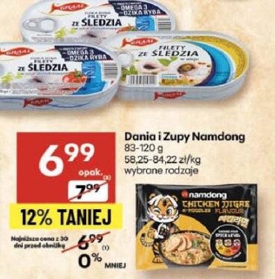 Dania i zupy Namdong promocja w Delikatesy Centrum