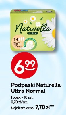 Podpaski Naturella Ultra Normal promocja w Żabka