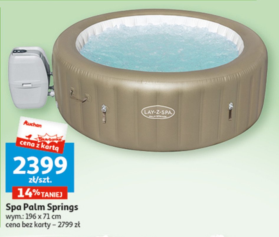 Basen jacuzzi palm springs 196 x 71 cm LAY-Z-SPA promocja