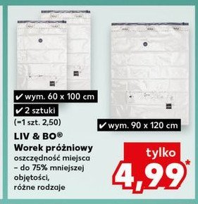 Worek próżniowy 90 x 120 cm Liv & bo promocja w Kaufland