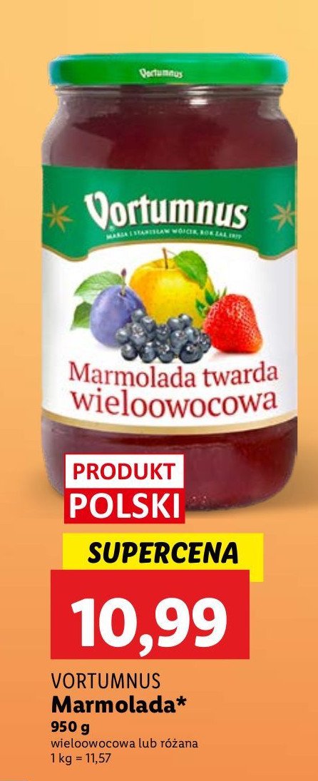 Marmolada wieloowocowa Vortumnus promocja w Lidl