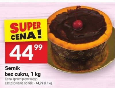 Sernik bez cukru promocja w Twój Market