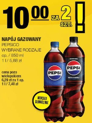 Napój gazowany PEPSICO wybrane rodzaje promocja w SPAR